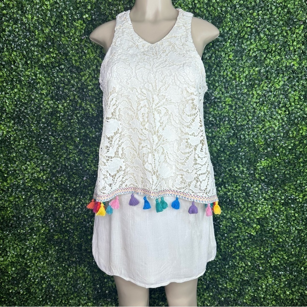 Judith march colorful tassel shift‎ dress